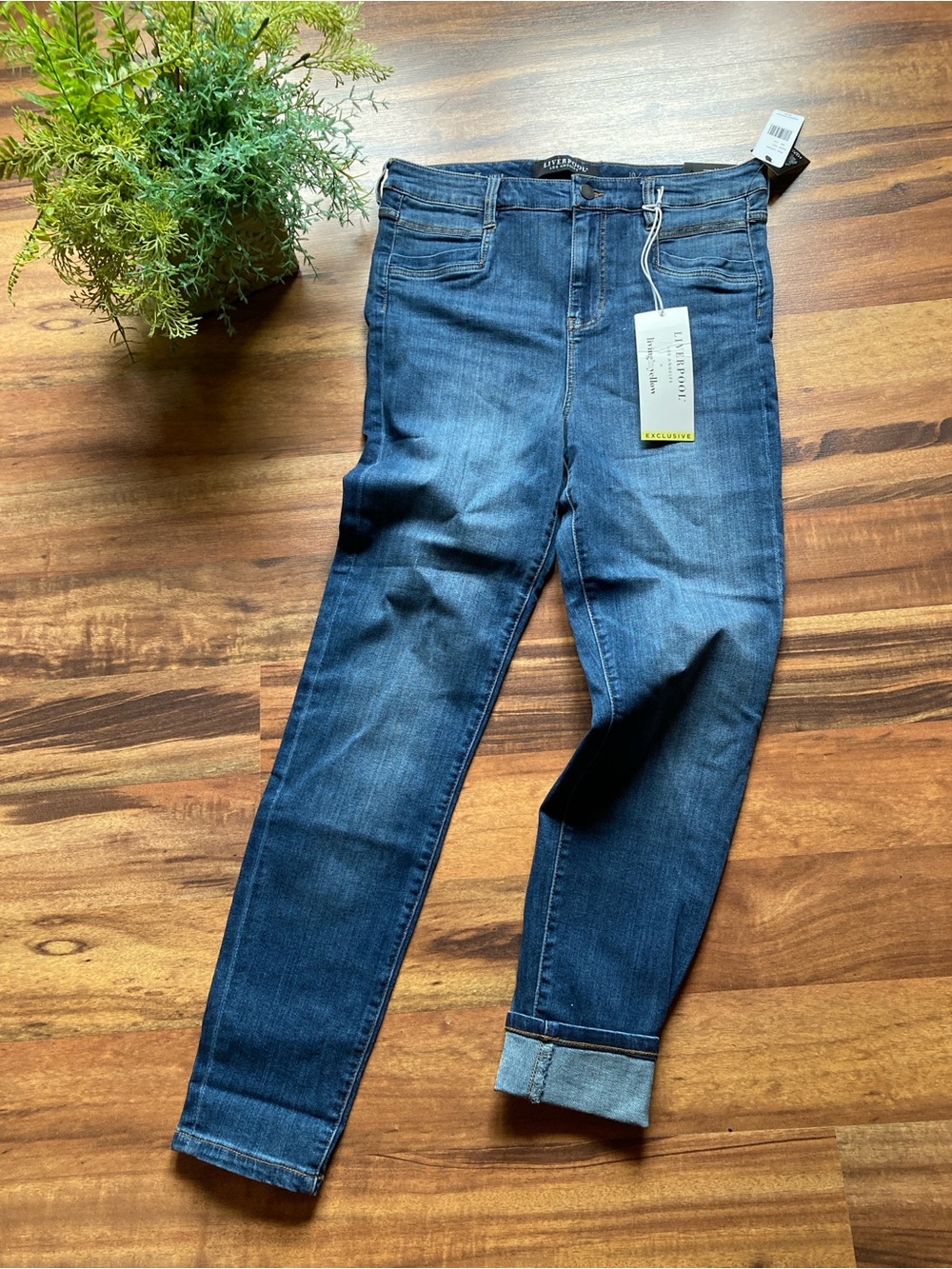 New Liverpool Size 10 Limited Edition Collab Hi Rise Ankle Jeans - Picture 6 of 11